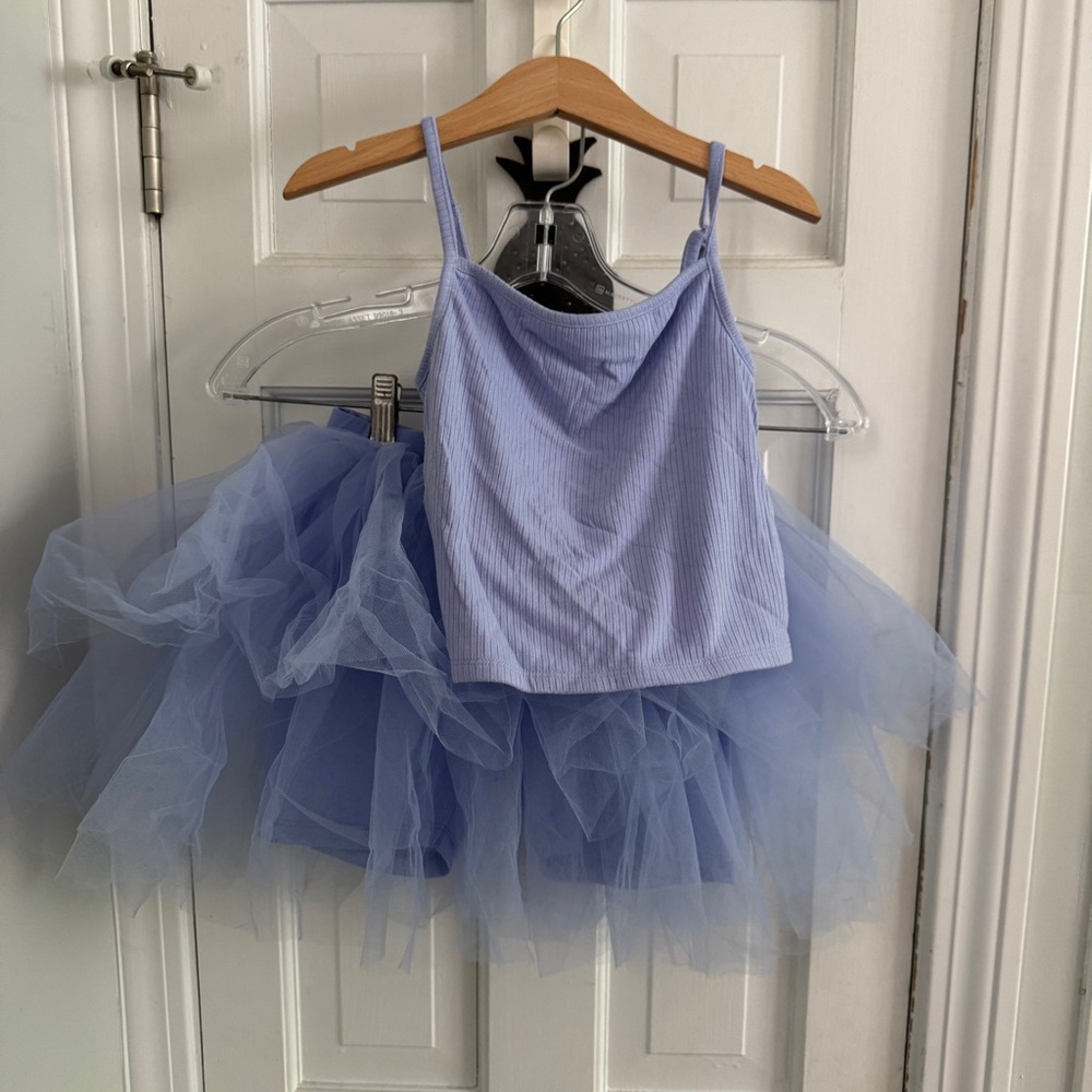 Periwinkle Tulle Skirt and Top Set